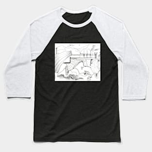 space lines Baseball T-Shirt